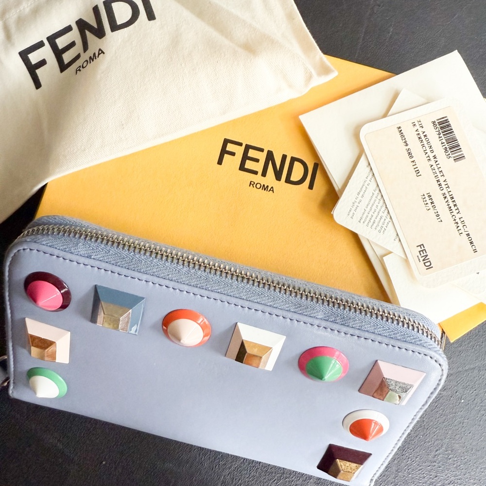 Fendi Rainbow Studs Wallet